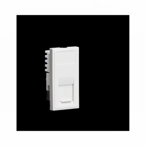 RJ45 CAT6 Socket 1Module White