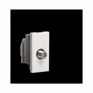 Satellite Socket Screened 1Module White