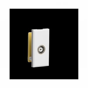 Coaxial Socket PCB 1Module White