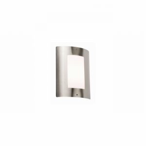 Light Exterior Flush Wall Mount SS & Opal Difuser ES