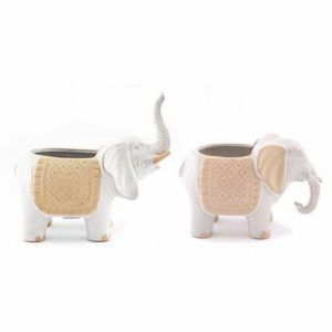 Planter Elephant 22x18cm Elevated Trunk