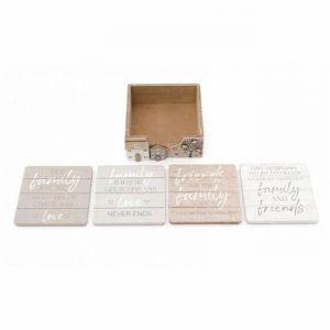 Coasters Wooden Houses x4