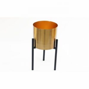 Planter Gold on Stand 31cm