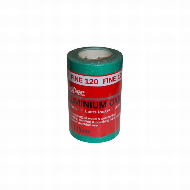 Sandpaper Roll 5Mtr.x115mm 120GR. Al. Oxide