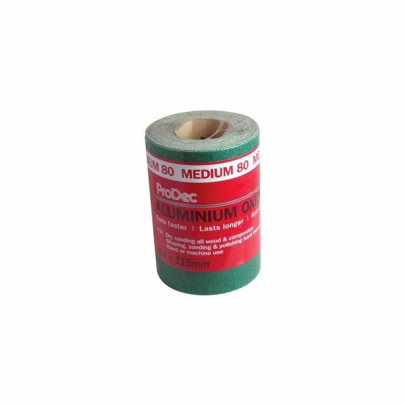 Sandpaper Roll 5Mtr.x115mm 80 GR. Al. Oxide