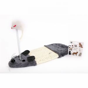 Cat Scratch Mat with Mouse