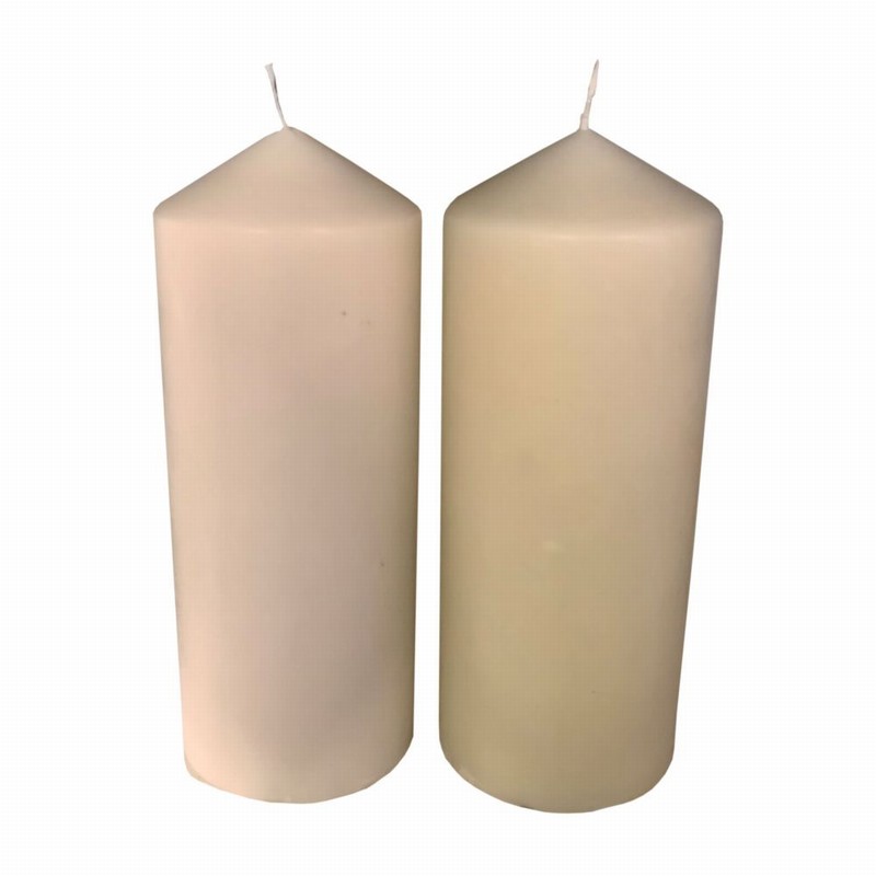 Candle Pillar 77x200mm Beige D