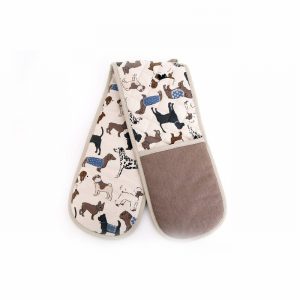 Oven Glove Double Cat Design 92cm