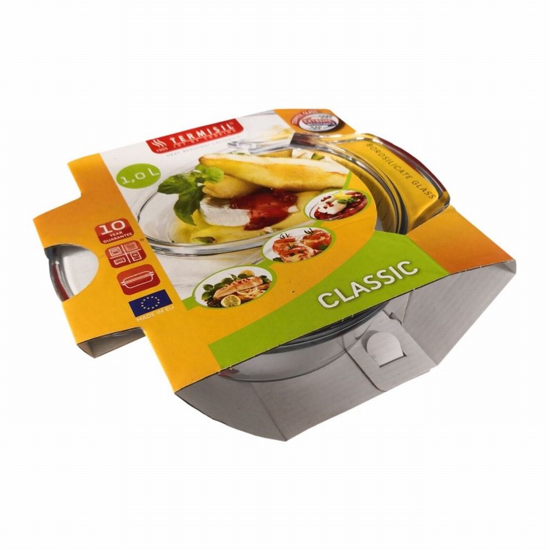 Casserole TERMISIL Round 1.0ltr Glass D