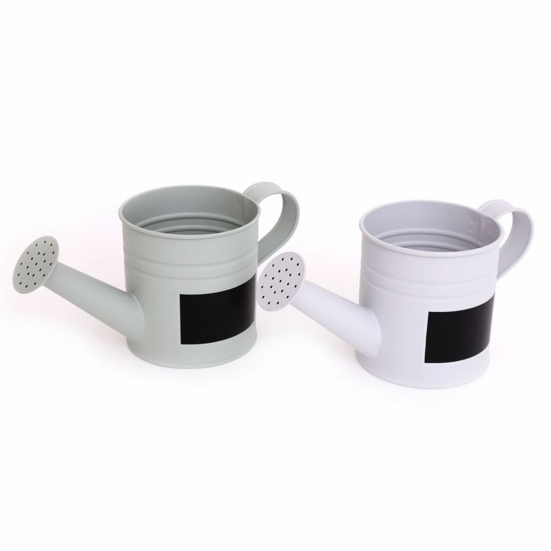 Planter Watering Can Design 10cm Int. Green + Chalk Area