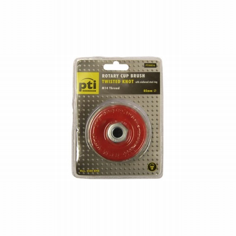 Wire Brush For A.Grinder M14 85mm Con. Twist Knot