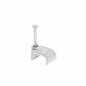 Cable Clips Flat 4.0&6.0mm Grey x10