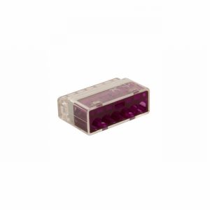 Wire Connector Push In 24Amp 6Port Purple x1