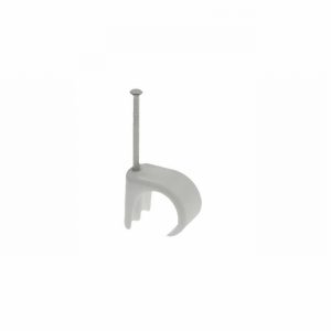 Cable Clips Round 7>10mm White x100