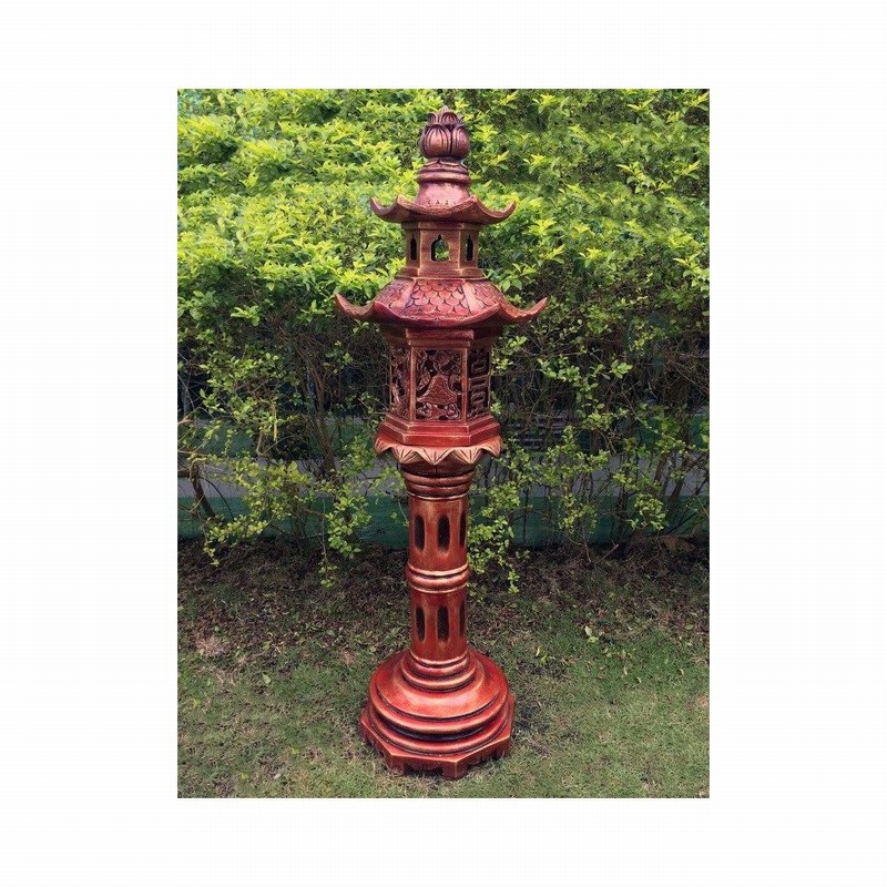 Garden Ornament LANTERN RED Colour 140cm
