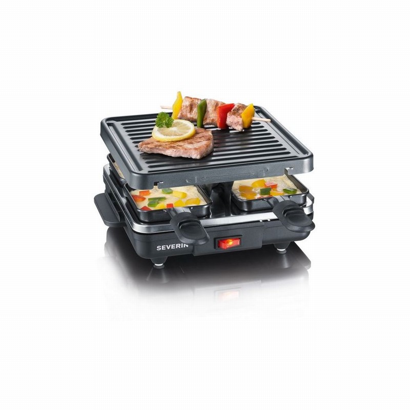 Grill SEVERIN RACLETTE 4Pan 600Watt Non Stick
