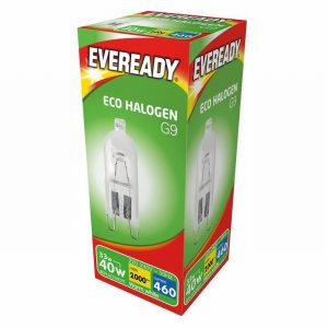 Lamp Capsule Eco Halogen 33>40Watt 240Volt G9