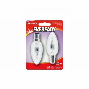 Lamp Eco Halogen Candle 20>25Watt SBC x2