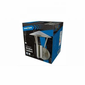 Lantern Tri Arm PAGODA SS Reflecting GU10 Lamp Req.