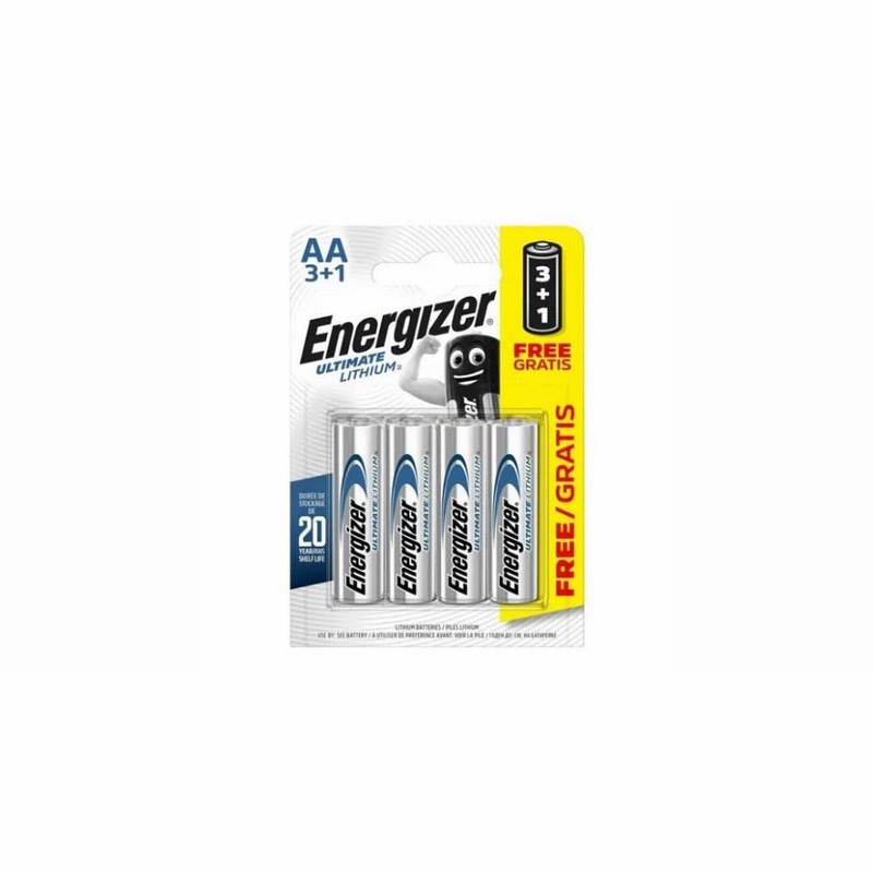 Battery ENERGIZER Lithium AA x3+1>4