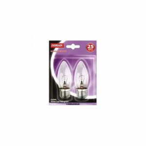 Lamp Candle Clear ES 25Watt x2