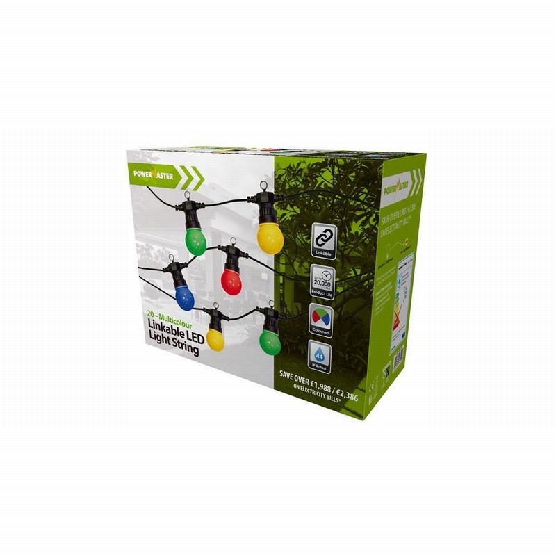 Outdoor Light Kit 20 Coloured LED Linkable