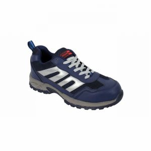 Trainer Black ROCk JAY Steel Toe Cap Size 6 Blue
