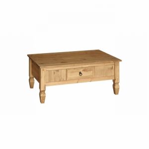 Table Coffee 1 Drawer SANTA FE Waxed Pine
