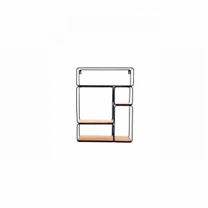 Multi Shelf 54x36cm Wire & Wood Wall Mountting
