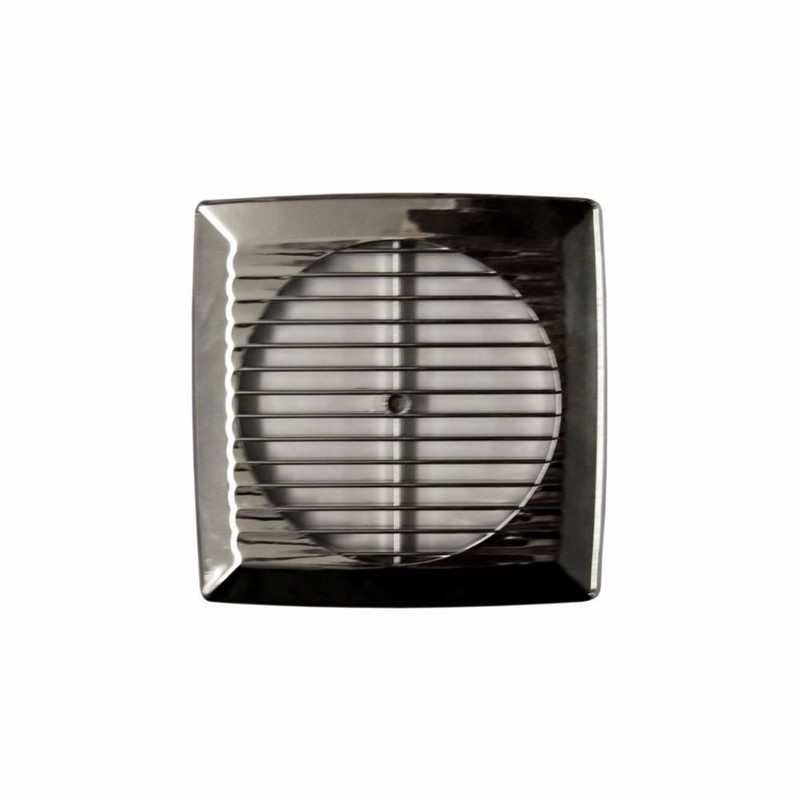 Fan Cover 100mm/4" Low Profile Chrome Square D