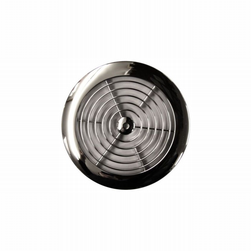 Fan Cover 150mm/6" Low Profile Chrome Round D