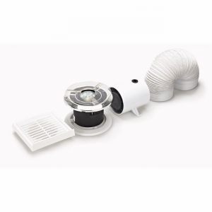 Fan 100mm/4" Shower Kit Centrifugal Timer Inc.Duct&Grills  D