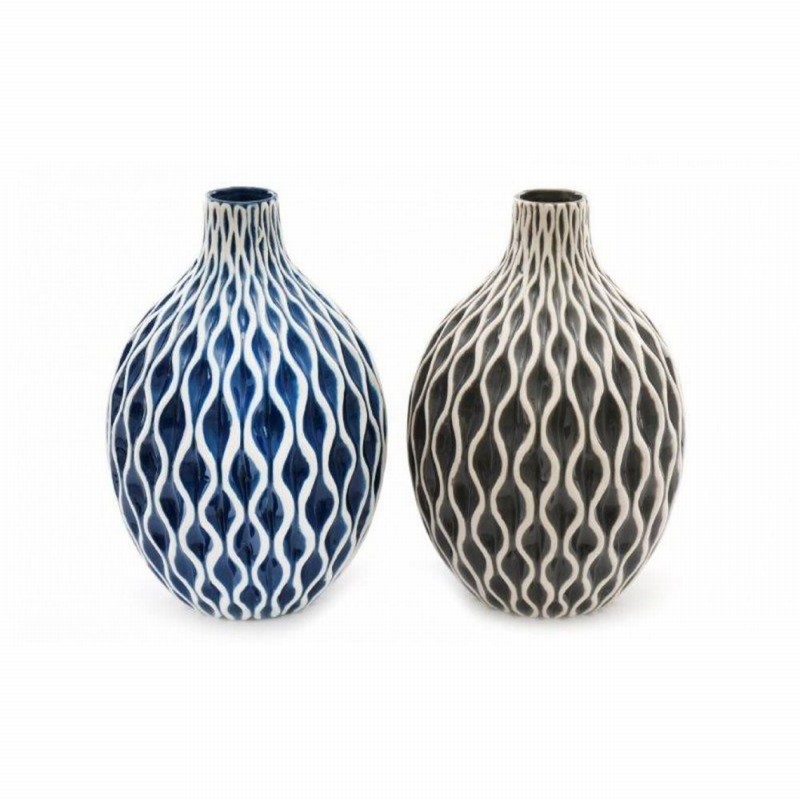 Vase SERENITY Dolomite Blue 17x26cm