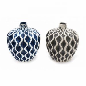 Vase SERENITY Dolomite Blue 16x18cm