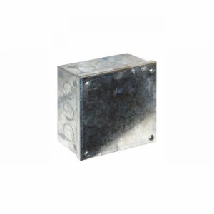 Box Galvanised 100x100x50mm With Knockouts