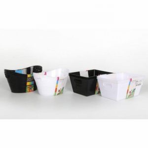 Storage Tub Oval Plastic 2Shapes Multi Colour Ass x3