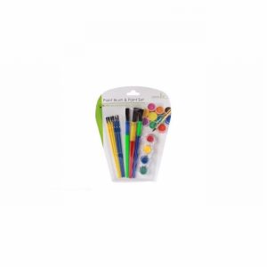 Paintbrush Set 9Pce. Brush & 4 Paints