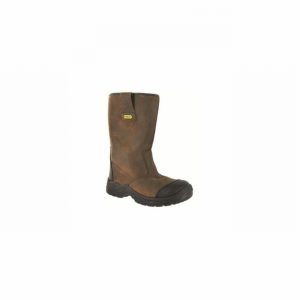 Boots Leather Rigger Metal Toecap Stanley Ashford Size 7