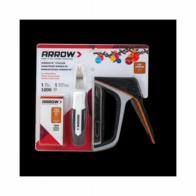 Staple Gun ARROW T25 for LV Wiring with Staples & Lifter