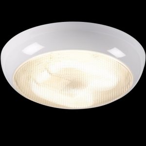 Flush Fitting Round White+Prismatic Diffuser 28W ?P IP44 D