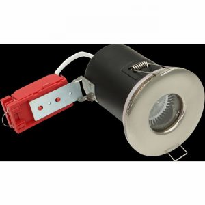Downlight Shower 12Volt MR16 Fire Rated Br. Chrome IP65 D