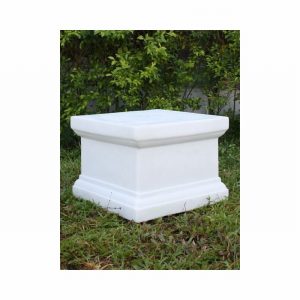 Garden Ornament VICTORIAN PLINTH SMALL WHITE Colour 20cm