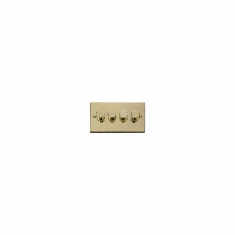 DIMMER 4GANG 2WAY 400W V.BRASS