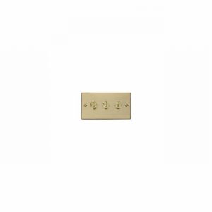 SWITCH LIGHT TOGGLE 3GANG 2WAY V.BRASS