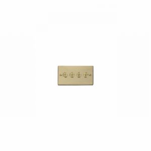 SWITCH LIGHT TOGGLE 4GANG 2WAY V.BRASS