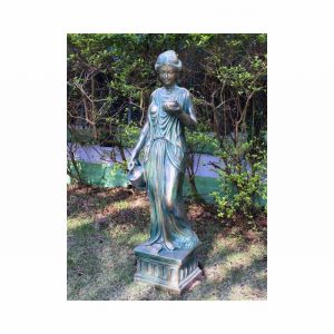 Garden Ornament HEBE GODDESS OF YOUTH VERDIGRIS Colour 85cm