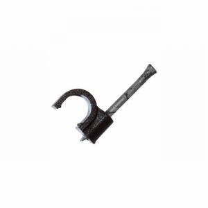 Cable Clips Round 7mm Brown x100
