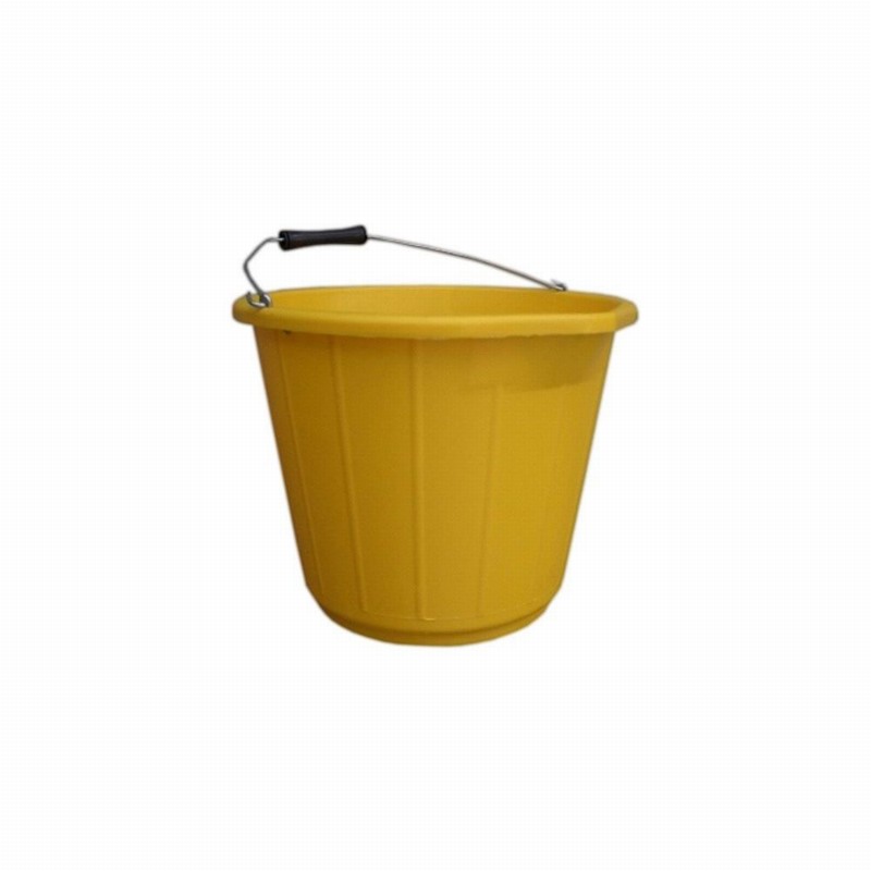 Bucket Builders Yellow Heavy Duty 15Ltr Lipped & Call.