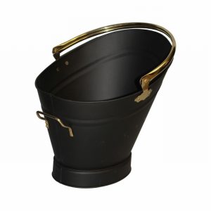 Coal Bucket NEW Tall Waterloo Black & Brass