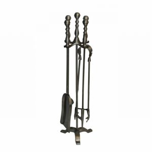 Companion Set Silver 5Pce. 52.5cm 20 1/2"